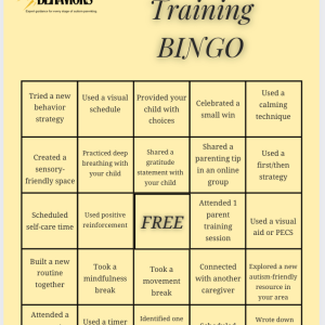 FREE Parent Training BINGO Boards | Editable & Pre-Filled ABA Caregiver Resource | Autism Parent Education Tool | Digital Download